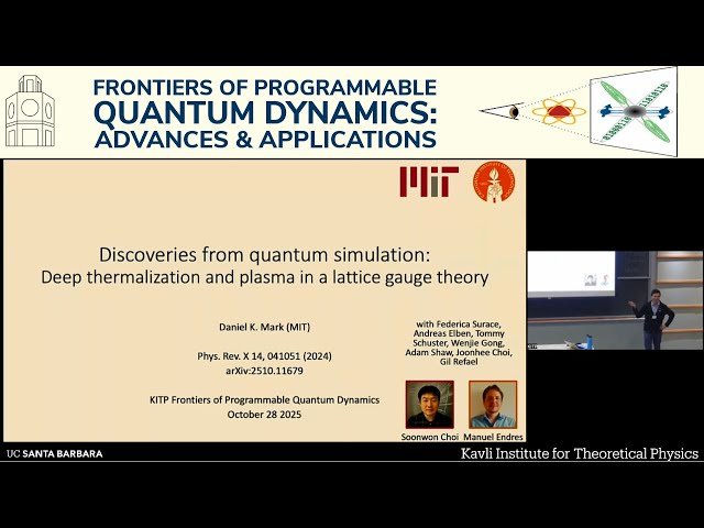 Discoveries from Quantum Simulation - Deep Thermalization and Plasma in a Lattice Gauge Theory