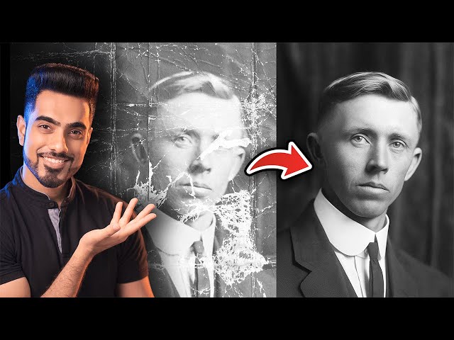 Photo Restoration Using AI and Photoshop - Complete Workflow