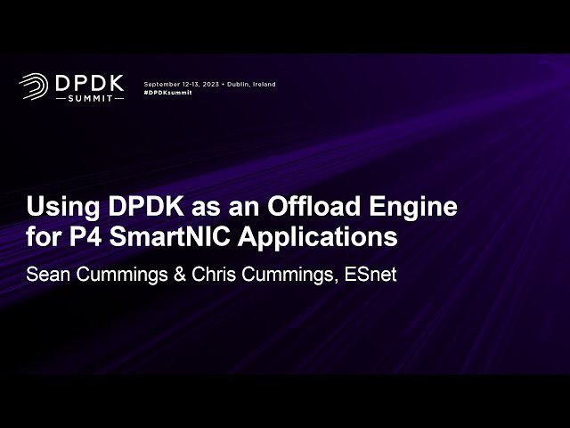 Using DPDK as an Offload Engine for P4 SmartNIC Applications