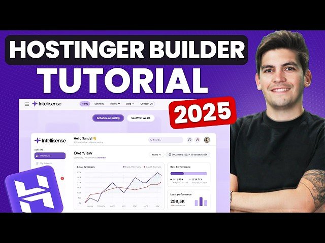 Hostinger Website Builder Tutorial 2025 - Build a Website in 10 Minutes