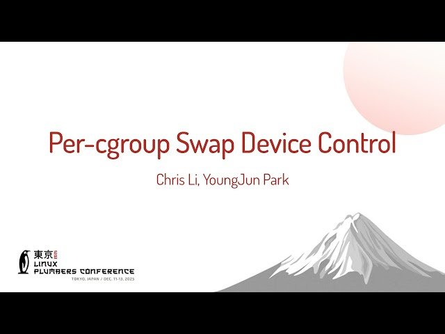 Per-cgroup Swap Device Control