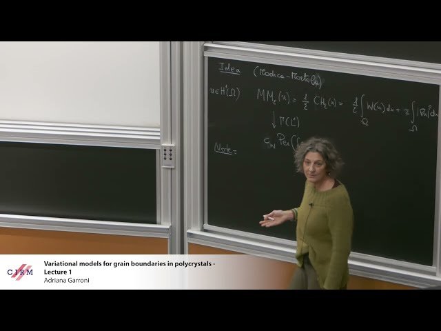 Variational Models for Grain Boundaries in Polycrystals - Lecture 1