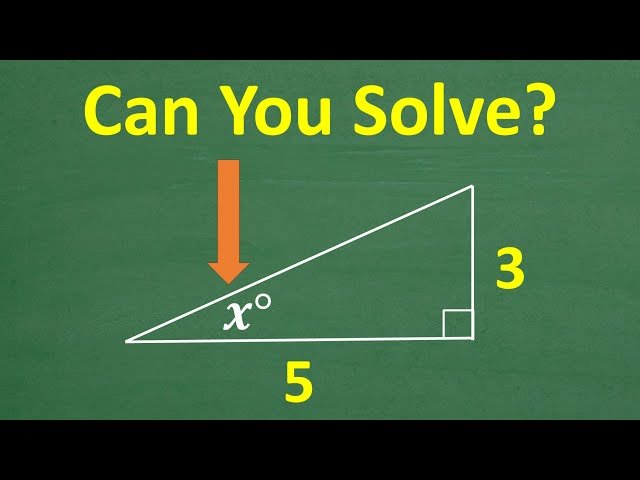 Finding the Angle in a Triangle with Sides 3 and 5 - Geometry Challenge
