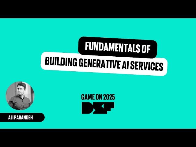 Fundamentals of Building Generative AI Services