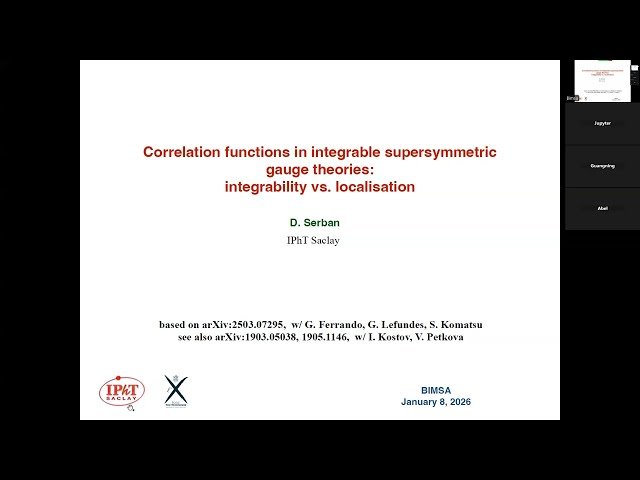 Correlation Functions in Integrable Supersymmetric Gauge Theories - Integrability vs. Localisation