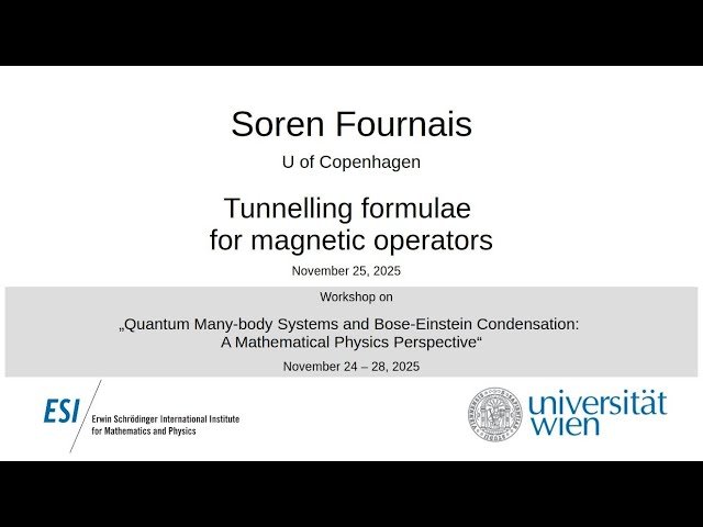 Tunnelling Formulae for Magnetic Operators