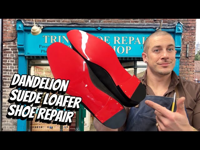 Repairing Christian Louboutin Loafers with New Mirror Soles