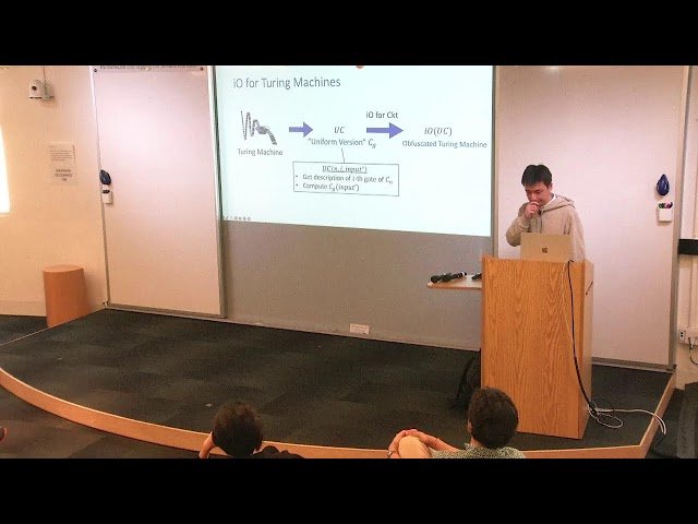Indistinguishability Obfuscation via Mathematical Proofs