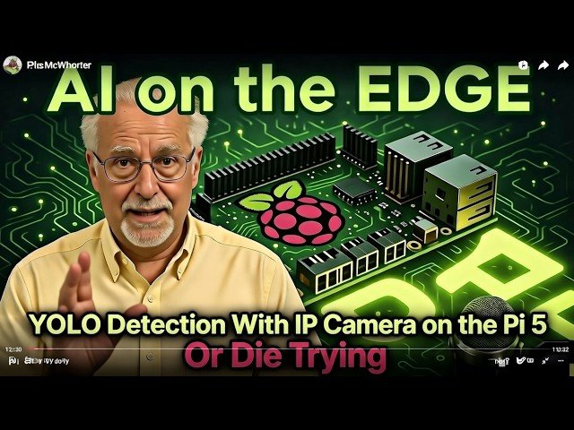 AI on the Edge - Naked Raspberry Pi 5 Object Detection With IP Camera at 10 FPS
