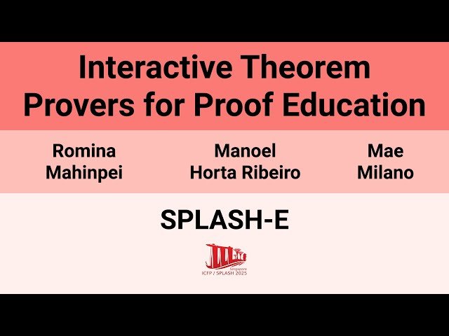 Interactive Theorem Provers for Proof Education