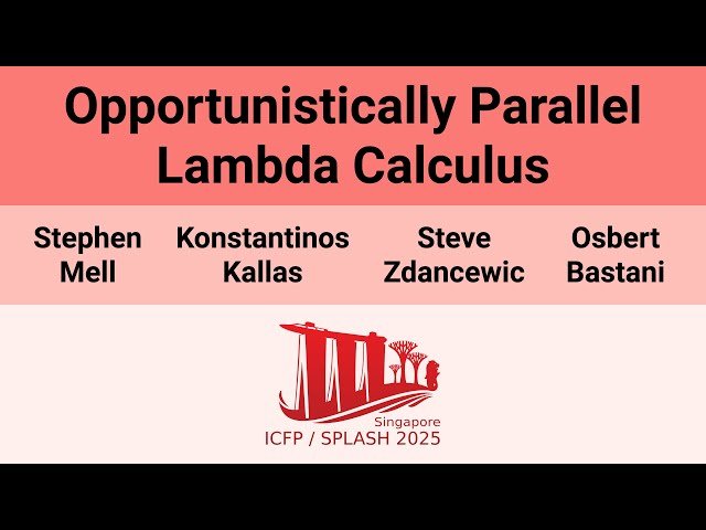 Opportunistically Parallel Lambda Calculus