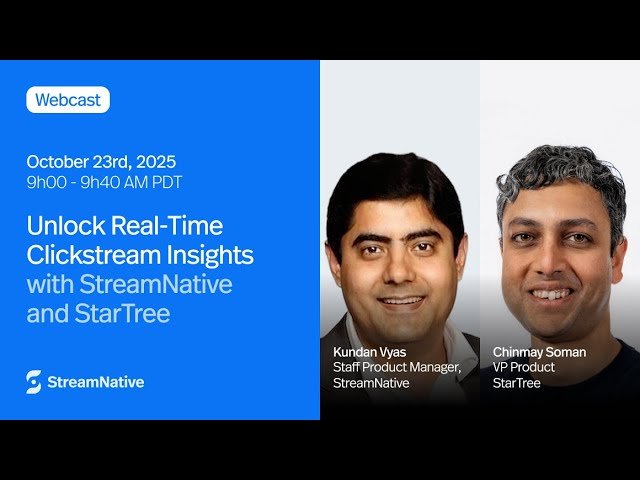 Unlock Real-Time Clickstream Insights with StreamNative and StarTree