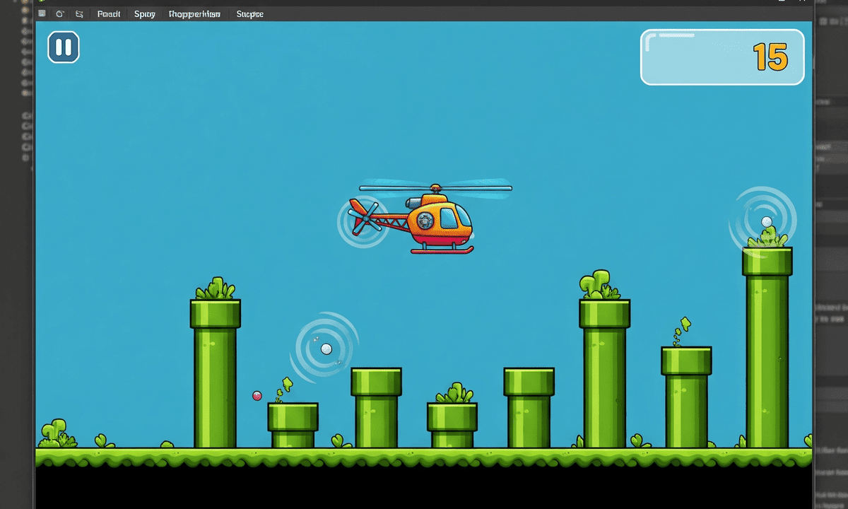 Build & Implement a 2D Flappy Chopper Game in Unity