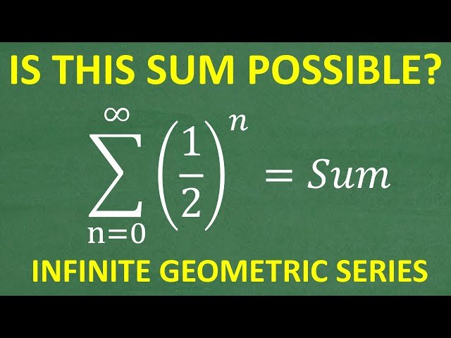Can You Find the Sum of This Infinite Geometric Series?