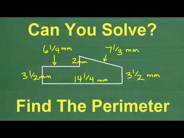 Can You Find the Perimeter of the Figure Without a Calculator?