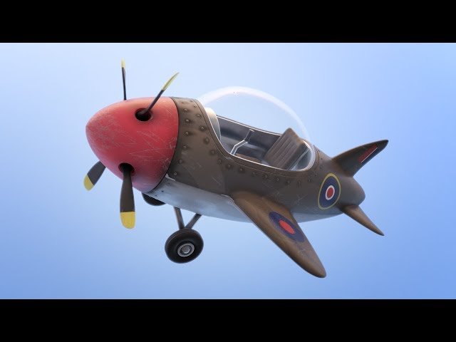 Texturing a Simple Airplane in Blender 2.8