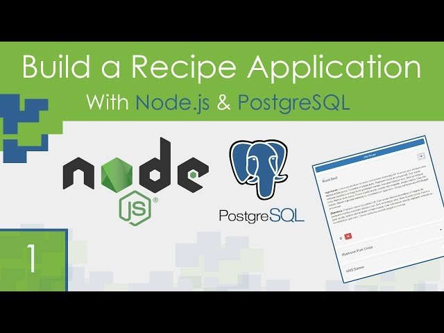 Node.js and PostgreSQL Recipe App