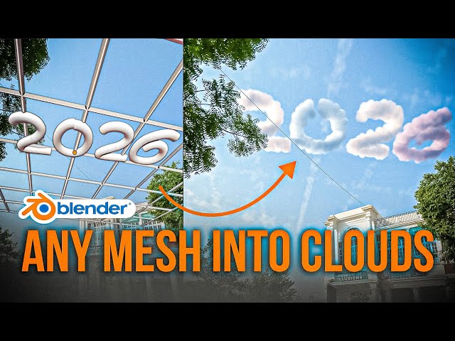 Turn Any Mesh into Clouds in Blender 5.0 - VFX Tutorial