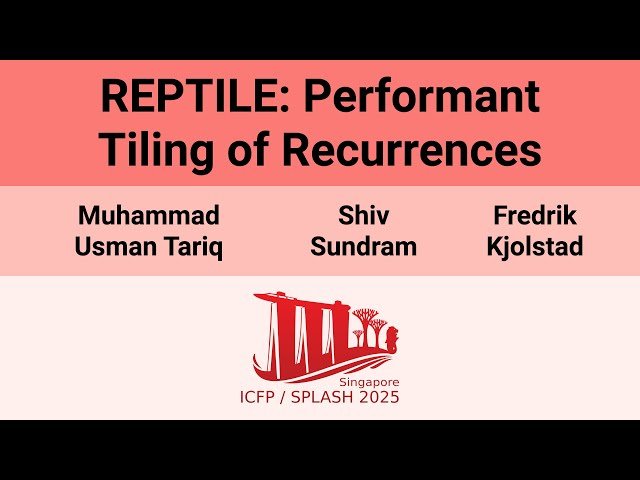 REPTILE - Performant Tiling of Recurrences