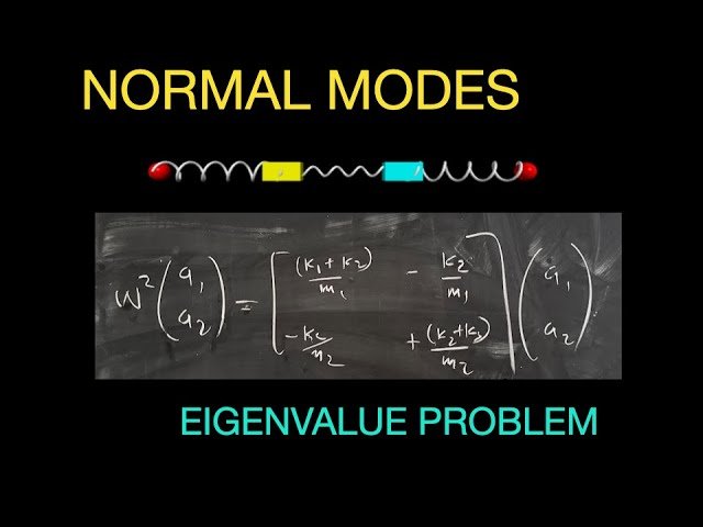 Classical Mechanics: Finding Normal Modes for Coupled Oscillators with the Eigenvalue Problem