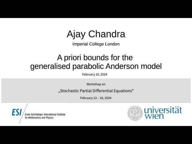 A Priori Bounds for the Generalized Parabolic Anderson Model
