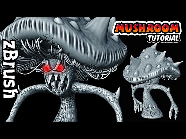 Mushroom Monster - Character Modeling in ZBrush