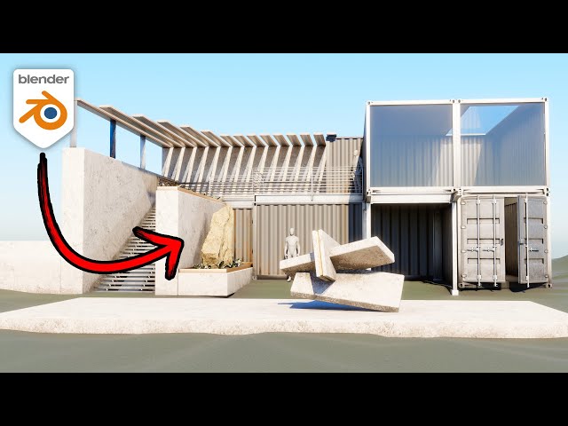 Improvising an Architectural Scene in Blender