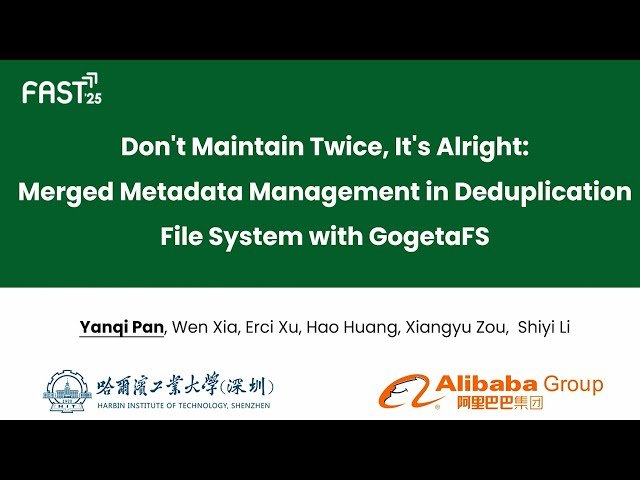 Don't Maintain Twice, It's Alright: Merged Metadata Management in Deduplication File System with GogetaFS