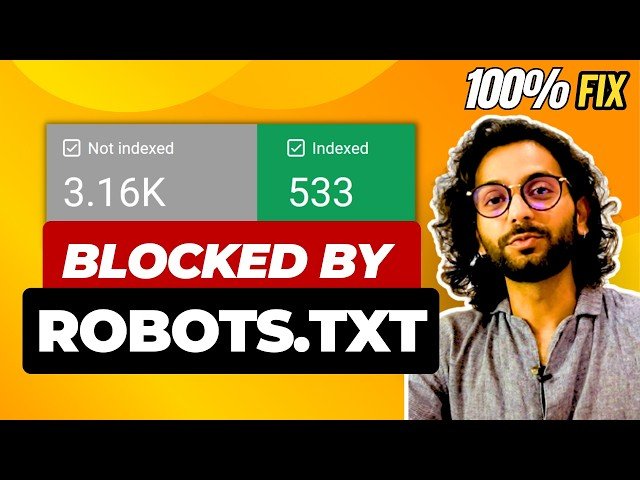 Fix - Blocked by Robots.txt Search Console Issues