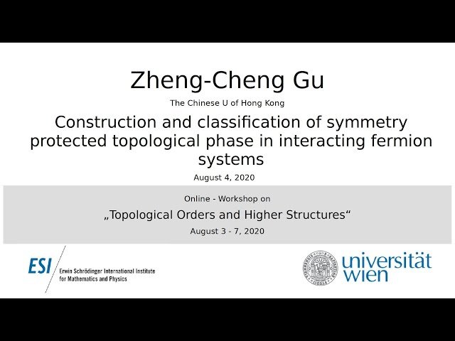 Focus Week on Topological Matter - Week 1