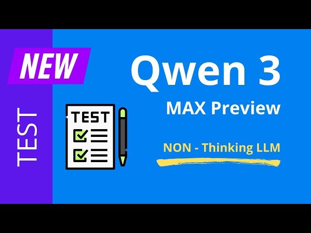 BEST Non-Thinking LLM - New Qwen3-MAX Preview