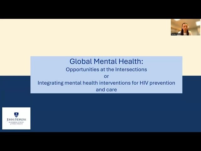 Global Mental Health: Opportunities at the Intersections