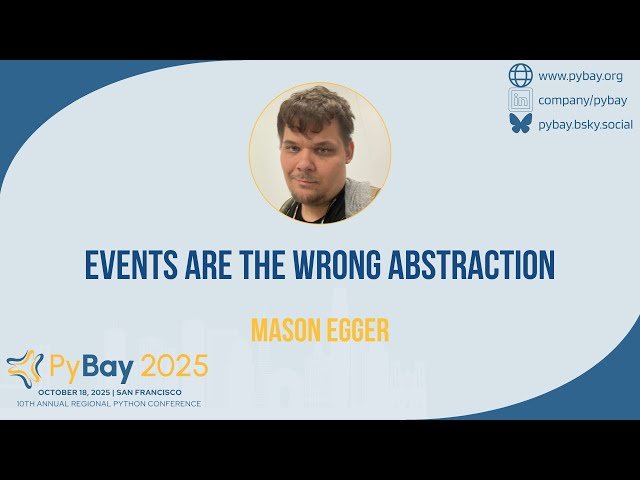Events are the Wrong Abstraction