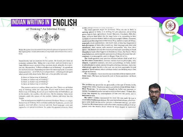 A.K. Ramanujan's "Is There an Indian Way of Thinking?" - Part 1