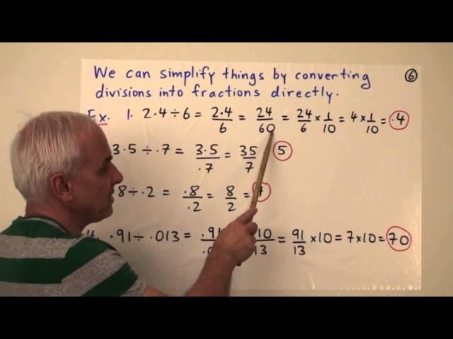 Review of Arithmetic with Decimals II - Lecture 5