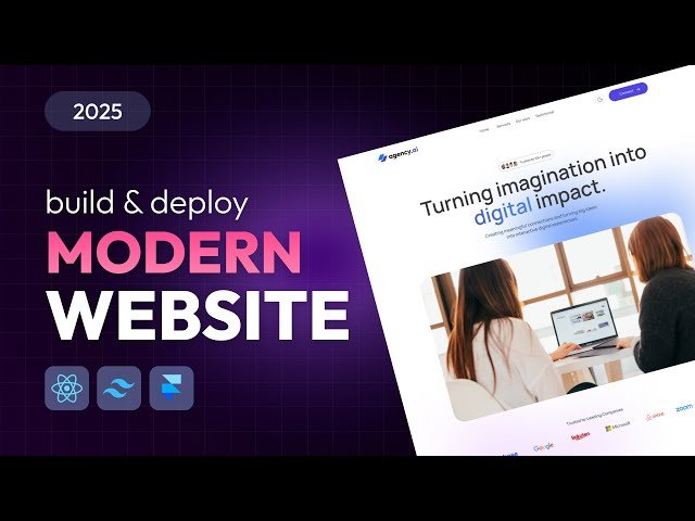 How To Build and Deploy Modern Responsive Website Using React JS and Tailwind CSS - Frontend Project