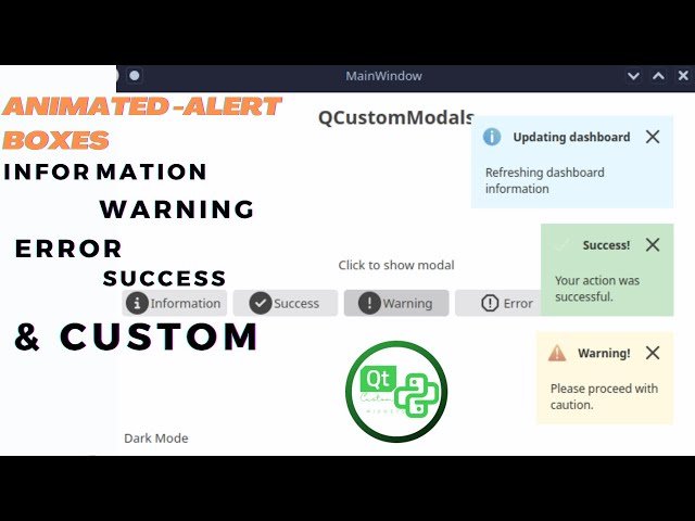 Creating Modern and Animated Alert Modals for Desktop GUI Design