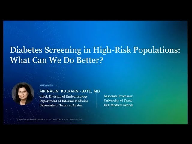 Diabetes Screening in High-Risk Populations - Improving Detection and Prevention Strategies