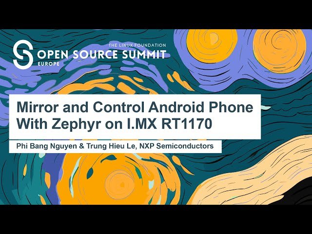 Mirror and Control Android Phone With Zephyr on I.MX RT1170