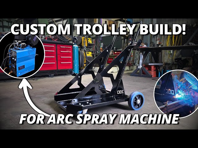We Built a Custom Trolley for Our Metal Arc Spray Machine - Shop Made