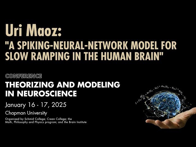 A Spiking-Neural-Network Model for Slow Ramping in the Human Brain