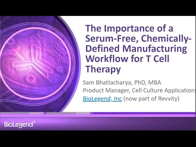 The Importance of a Serum-Free, Chemically-Defined Manufacturing Workflow for T Cell Therapy