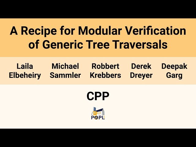 A Recipe for Modular Verification of Generic Tree Traversals