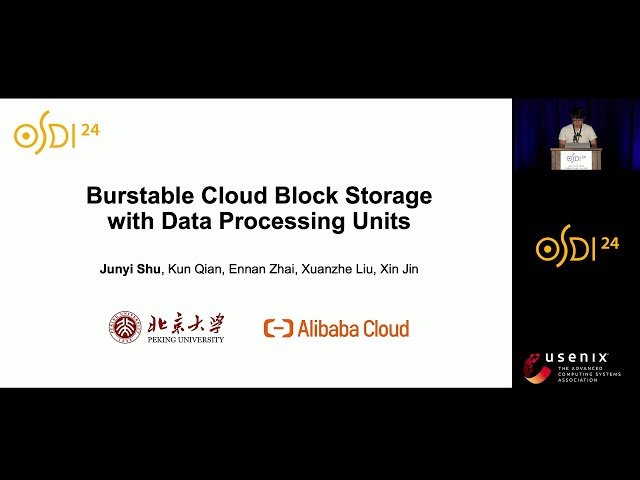 Burstable Cloud Block Storage with Data Processing Units