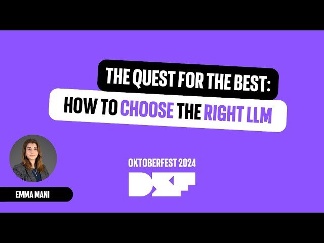 Choosing the Right LLM - A Framework for Model Evaluation and Selection