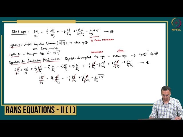 RANS Equations II - Governing Equations for Fluctuating Fluid Motion