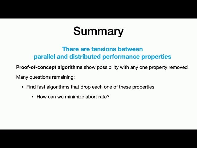 The FIDS Theorems - Tensions between Multinode and Multicore Performance in Transactional Systems