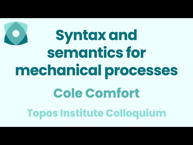 Syntax and Semantics for Mechanical Processes