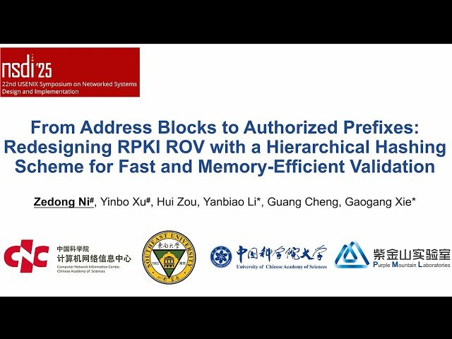 From Address Blocks to Authorized Prefixes - Redesigning RPKI ROV with a Hierarchical Hashing Scheme for Fast and Memory-Efficient Validation