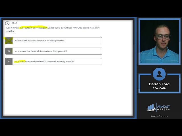 CFA Level I Mock Exam - Questions 41-50